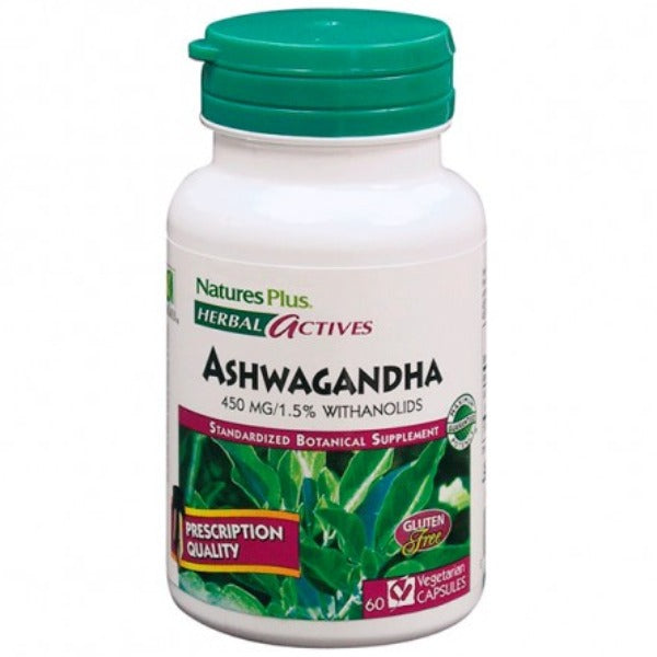 Ashwagandha 450 mg - 60 Capsulas. Natures Plus. Herbolario Salud Mediterranea