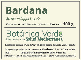 Bardana en raíz. Planta en bolsa - 100 gr. Botánica Verde