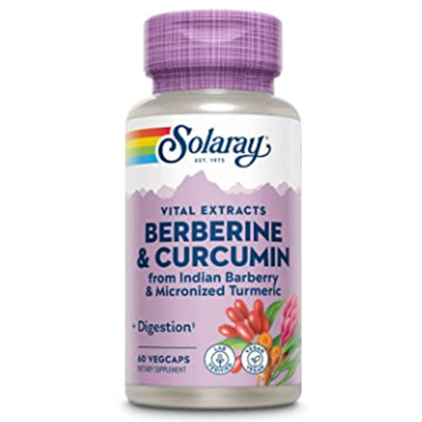 Berberine y Curcumina- 60 Cápsulas. Solaray. Herbolario Salud Mediterránea