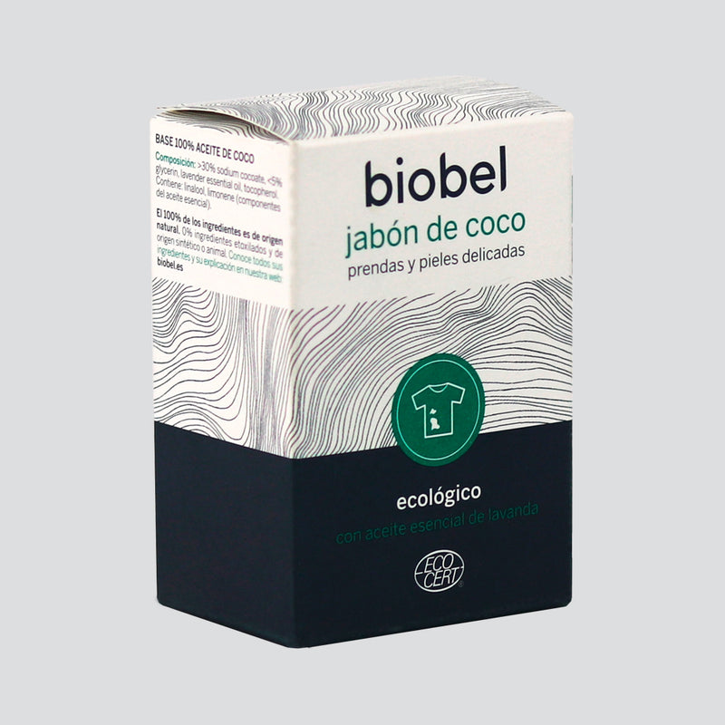 Jabón de Coco Ecologico - 240 g. Biobel. Herbolario Salud Mediterranea