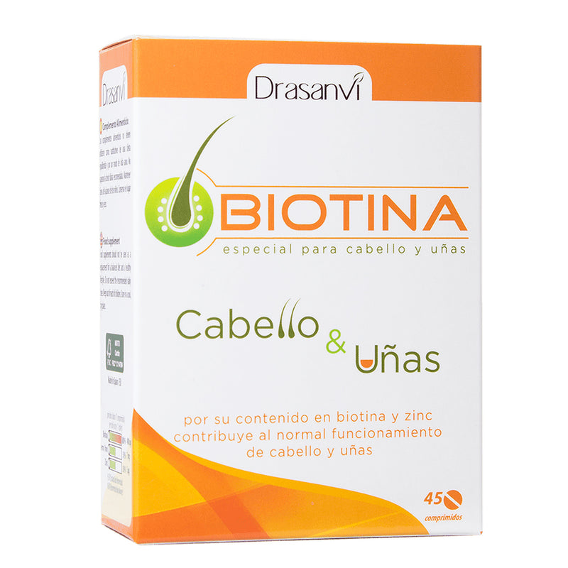 Biotina - 45 Comprimidos. Drasanvi. Herbolario Salud Mediterránea