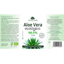 Etiqueta Aloe Vera con pulpa ECOLÓGICO - 1 Litro. Árbol Verde. Herbolario Salud Mediterránea