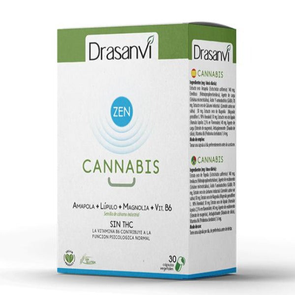 Cannabis Zen Azul - 30 Cápsulas. Drasanvi. Herbolario Salud Mediterránea