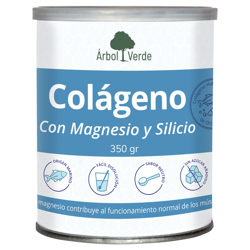 Colágeno Deporte (Colágeno con Magnesio y Silicio) - 350 g en Polvo. Árbol Verde. Herbolario Salud Mediterranea