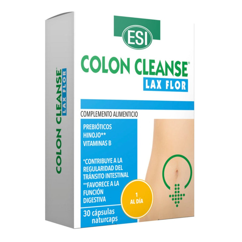 Colon Cleanse Lax Flor - 30 Cápsulas. ESI. Herbolario Salud Mediterranea