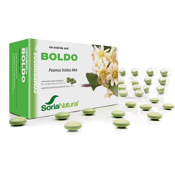 Boldo - 60 Comprimidos. Soria Natural. Herbolario Salud Mediterranea