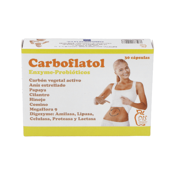 Carboflatol - 30 Cápsulas. DIS. Herbolario Salud Mediterránea