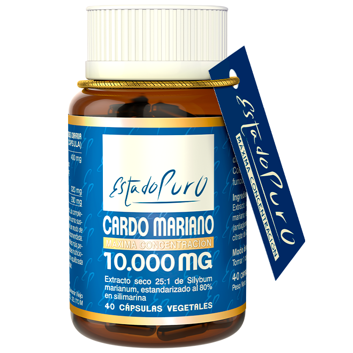 Cardo Mariano 10.000 mg - 40 Cápsulas. Tongil. Herbolario Salud Mediterránea