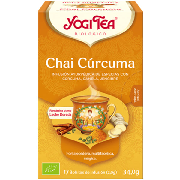 Chai Cúrcuma - 17 Filtros. Yogi Tea. Herbolario Salud Mediterránea