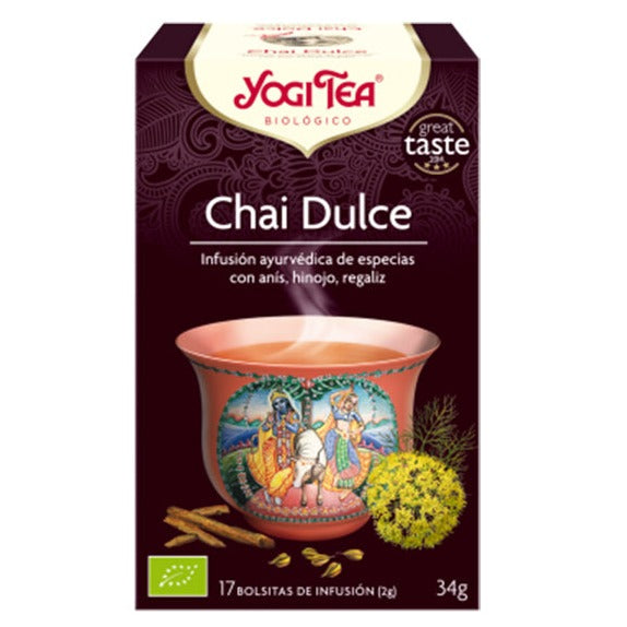 Chai Dulce - 17 Filtros. Yogi Tea. Herbolario Salud Mediterranea
