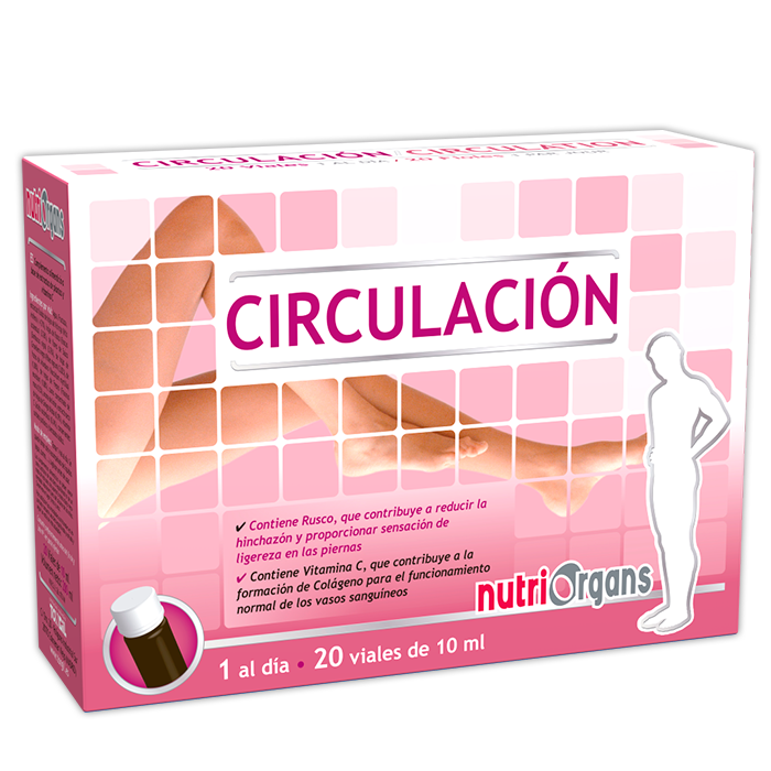 Circulación - 20 Viales. Tongil. Herbolario Salud Mediterránea