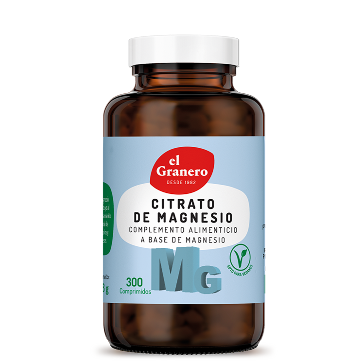 Citrato de Magnesio - 300 Comprimidos. El Granero Integral. Herbolario Salud Mediterranea