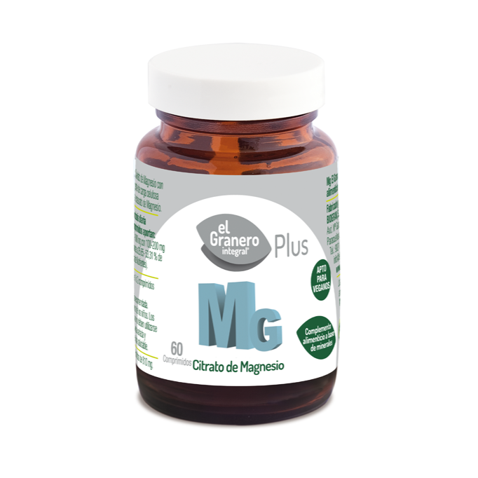 Citrato de Magnesio - 60 Comprimidos. El Granero Integral. Herbolario Salud Mediterranea