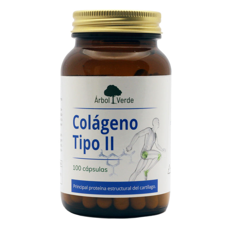 Colágeno Tipo II - 100 Cápsulas. Árbol Verde. Herbolario Salud Mediterránea