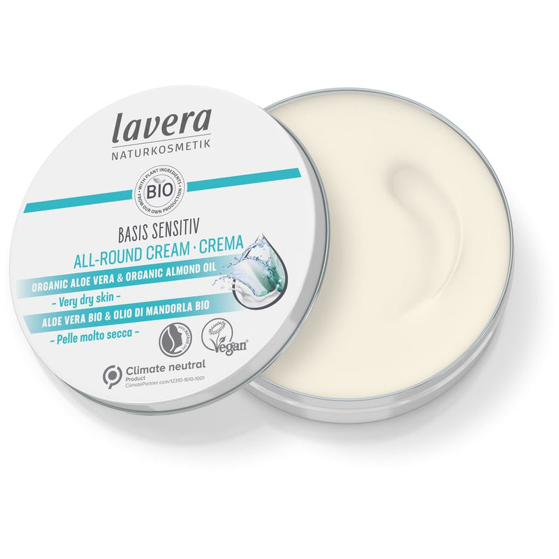 Basis Sensitiv Crema Universal BIO - 150 ml. Lavera. Herbolario Salud Mediterranea