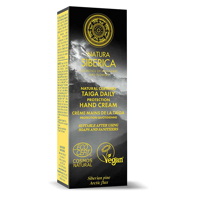 Crema de Manos Taiga Proteccion diaria - 75 ml. Natura Siberica. Herbolario Salud Mediterranea
