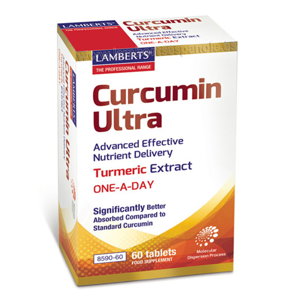 Curcumina Ultra - 60 Tabletas. Lamberts. Herbolario Salud Mediterranea