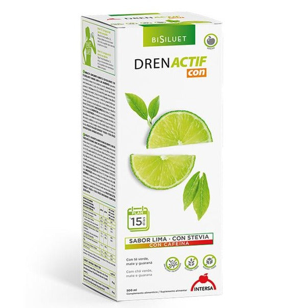 DrenActif Con Té Verde y Mate - 500 ml. Dietéticos Intersa. Herbolario Salud Mediterránea