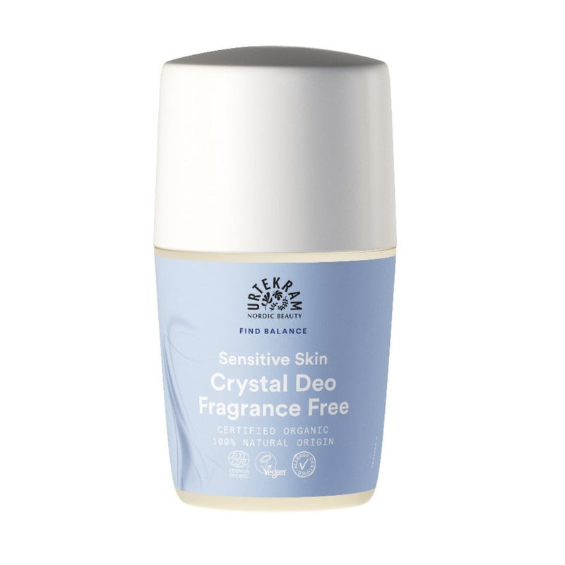 Desodorante Crystal Roll On Sin perfume - 50 ml. Urrekram. Herbolario Salud Mediterranea