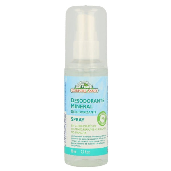 Desodorante Mineral Spray - 80 ml. Corpore Sano. Herbolario Salud Mediterranea