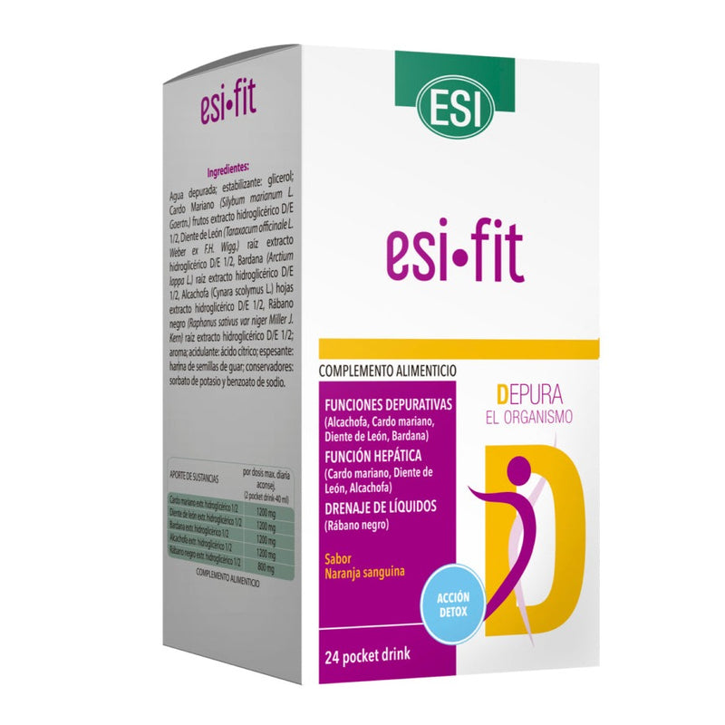 ESI•FIT D Depura - 24 pocket drink. ESI. Herbolario Salud Mediterranea