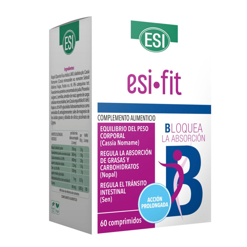 ESI•FIT Bloquea la absorción Acción PROLONGADA - 60 Comprimidos. ESI. Herbolario Salud Mediterranea