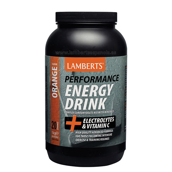 Bebida Energética Sabor Naranja - 1.000 g. Lamberts. Herbolario Salud Mediterranea