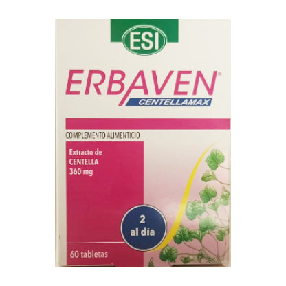 Erbaven CentellaMax - 60 Tabletas. ESI. Herbolario Salud Mediterranea