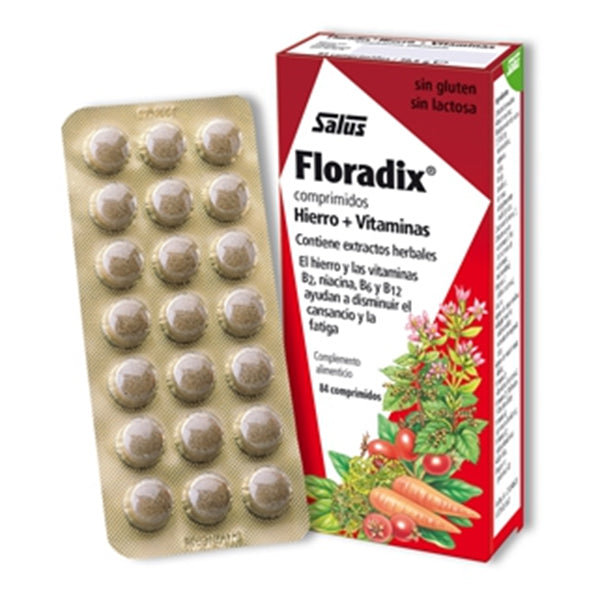 Floradix. Hierro y vitaminas - 84 Comprimidos. Salus. Herbolario Salud Mediterranea