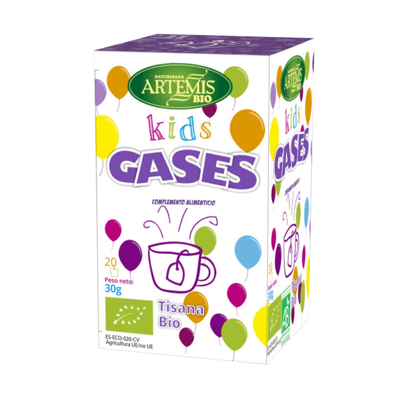 Tisana Kids Gases - 20 Filtros. Artemis BIO. Herbolario Salud Mediterranea