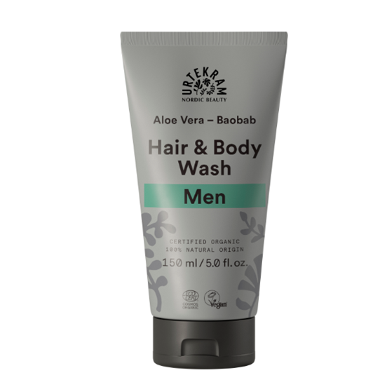 Gel cabello y cuerpo hombres - 150 ml. Urtekram. Herbolario Salud Mediterranea