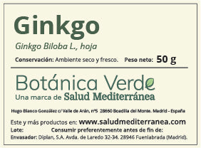 Ginko en hoja. Planta en bolsa - 50 gr. Botánica Verde