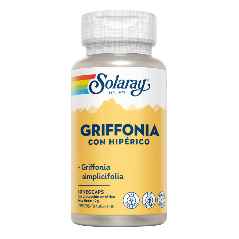 Griffonia con Hipérico - 30 VegCaps . Solaray. Herbolario Salud Mediterranea