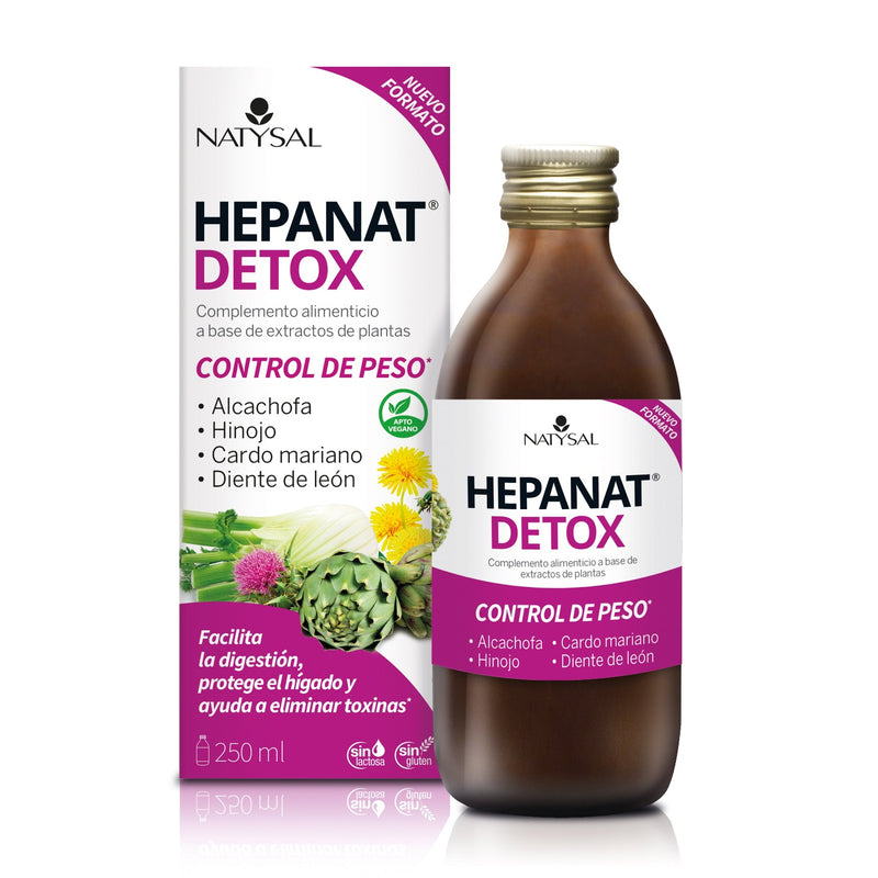Hepanat Detox jarabe - 250 ml. Natysal. Herbolario Salud Mediterranea