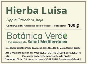 Hierba Luisa en hoja. Planta en bolsa - 100 gr. Botánica Verde