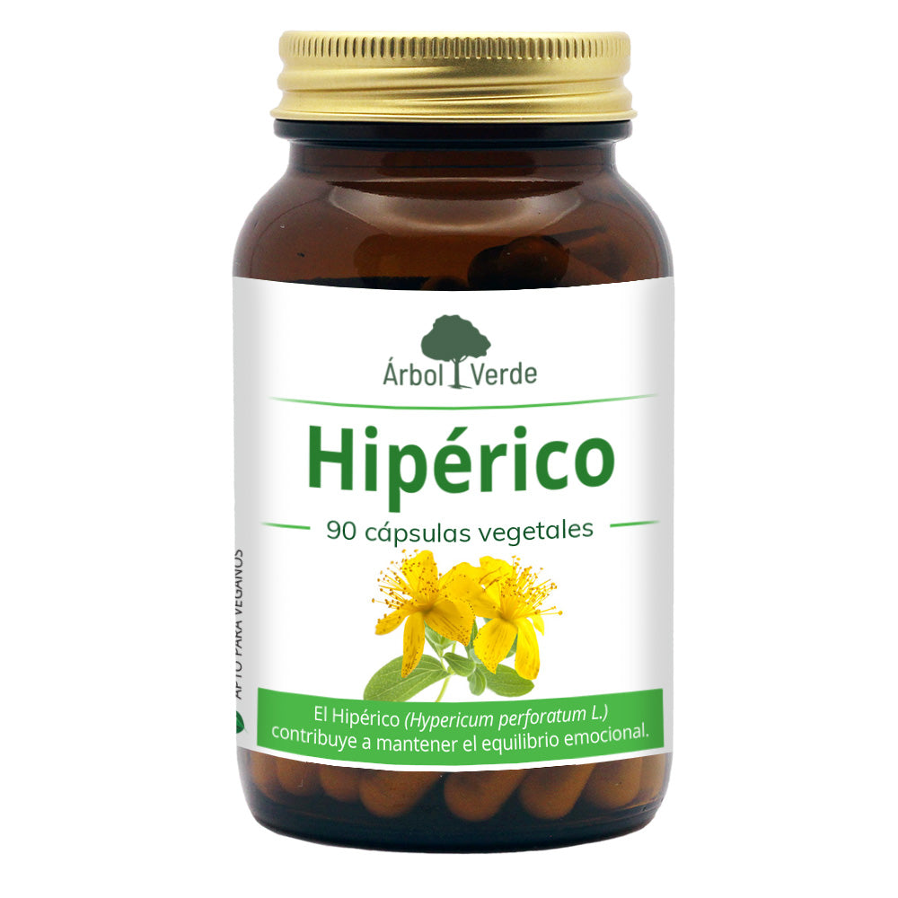 Hipérico - 90 Cápsulas Vegetales. Árbol Verde. Herbolario Salud Mediterranea