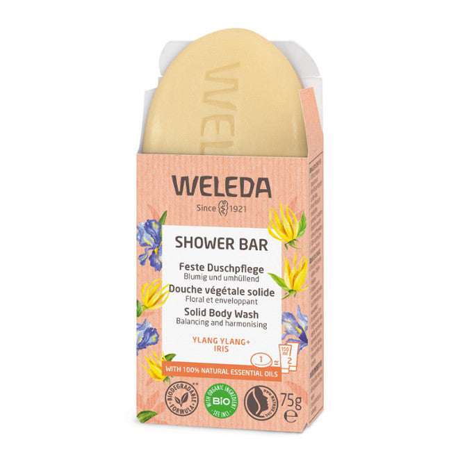 Jabón de ducha sólido Envolvente Floral - 75 g. Weleda. Herbolario Salud Mediterrania