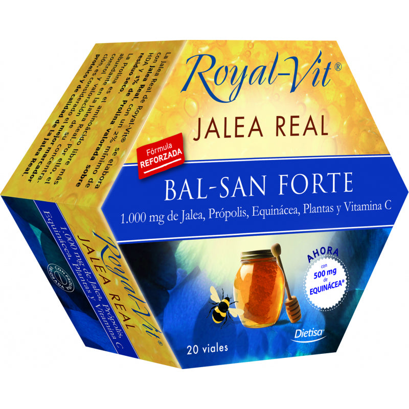Royal Vit Jalea Real Bal-San Forte - 20 Viales. Dielisa. Herbolario Salud Mediterranea
