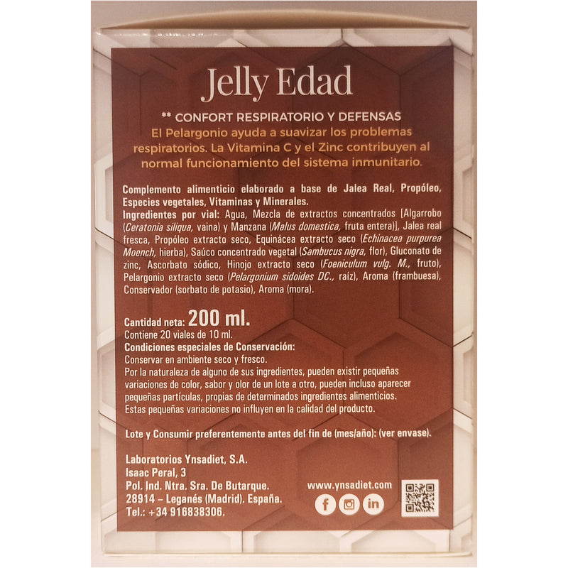 Jelly Edad - 20 Viales. Ynsadiet. Herbolario Salud Mediterranea