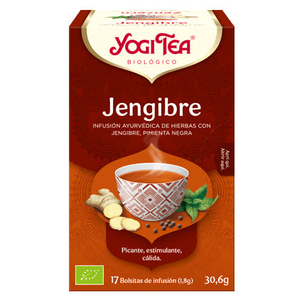 Jengibre - 17 Filtros. Yogi Tea. Herbolario Salud Mediterranea