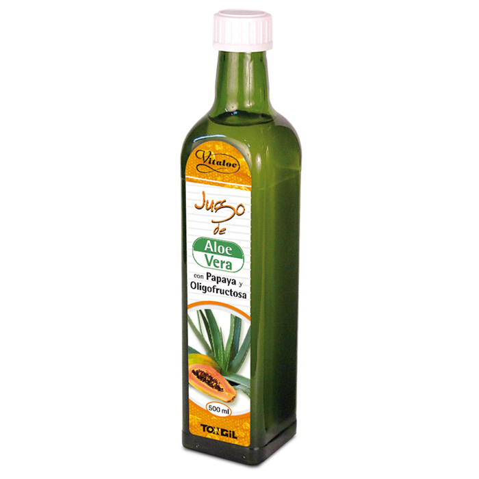 Jugo de Aloe Vera y Papaya - 500 ml. Tongil. Herbolario Salud Mediterránea