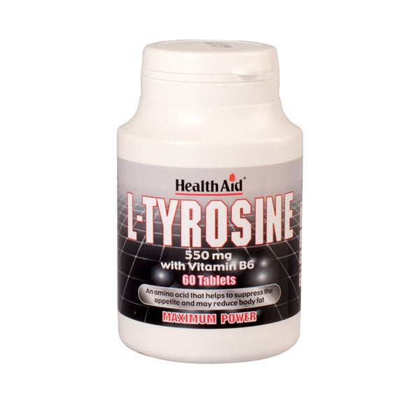 L-Tyrosine con Vitamina B6 - 60 Comprimidos. Health Aid. Herbolario Salud Mediterránea