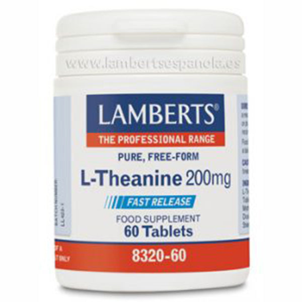 L-Teanina 200 mg - 60 Tabletas. Lamberts. Herbolario Salud Mediterranea