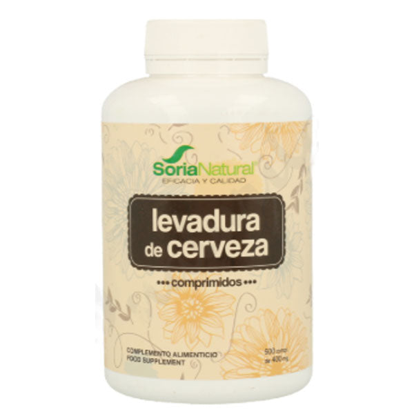Levadura de Cerveza - 500 Comprimidos. Soria Natural. Herbolario Salud Mediterranea