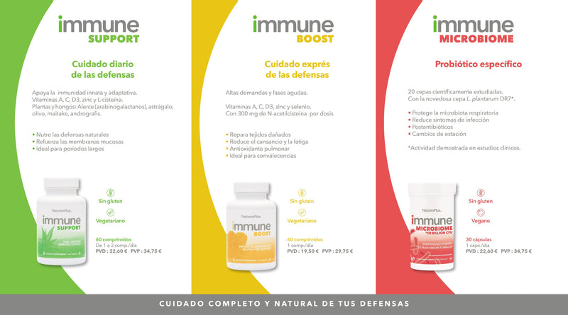 Linea Inmune Natures plus. Herbolario Salud Mediterránea