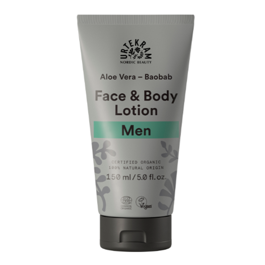 Loción facial y corporal para hombres - 150 ml. Urtekram. Herbolario Salud Mediterranea