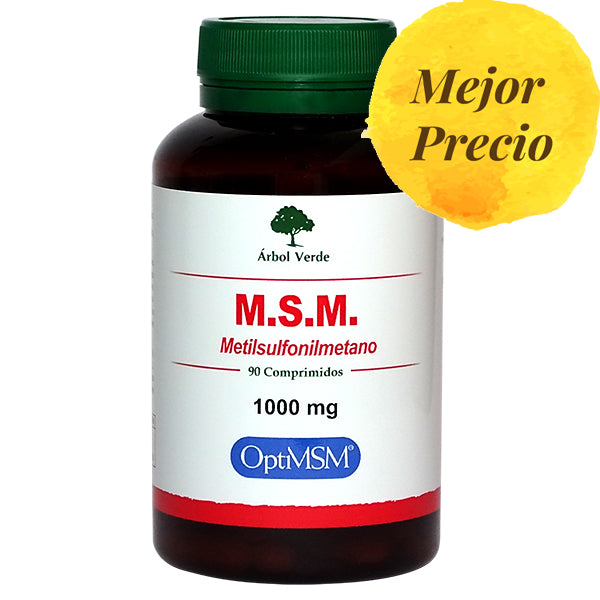 Mejor precio MSM 1000 mg - 90 Comprimidos. Árbol Verde. Herbolario Salud Mediterránea