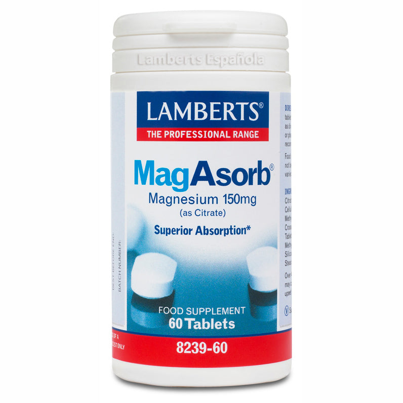 MagAsorb 150 mg - 60 Cápsulas. Lamberts. Herbolario Salud Mediterranea