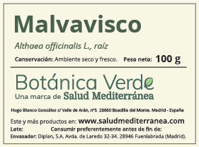 Malvavisco en raíz. Planta en bolsa - 100 gr. Botánica Verde