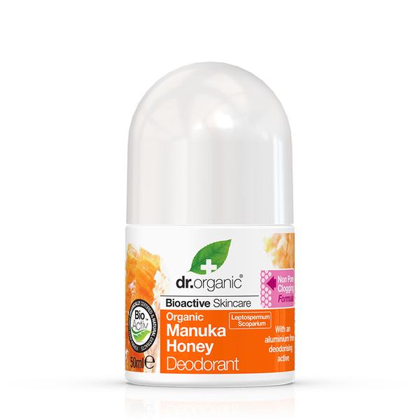 Desodorante Roll On. Miel de Manuka - 50 ml. Dr Organic. Herbolario Salud Mediterranea